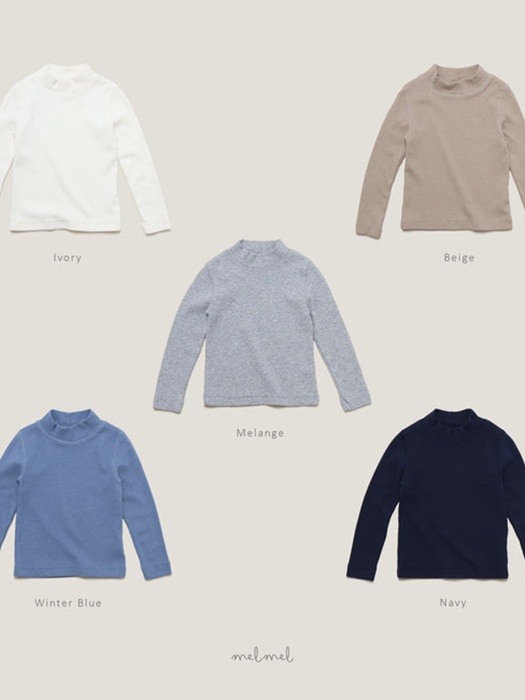 Soft Half Mock Neck Tee by Melmel for Baby - catalog view