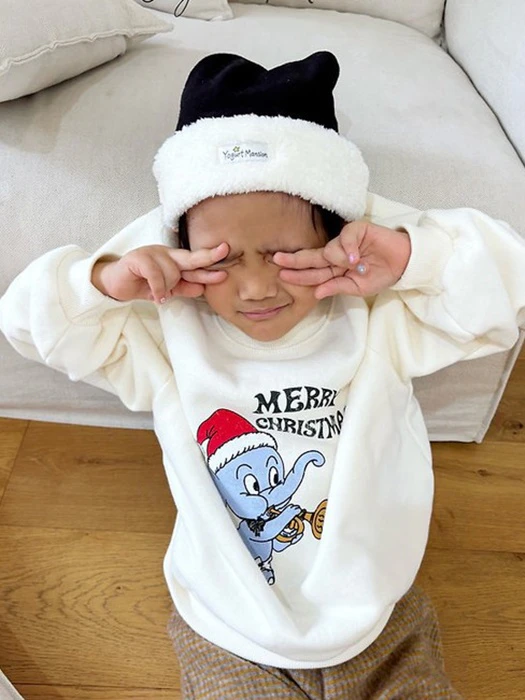 Merry Pompom Tee by Yogurt Mansion for Child - catalog view