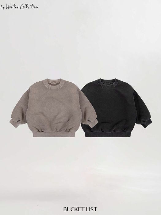 Fleeced Dyeing Sweatshirt by Bucket List for Child - catalog view