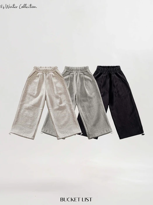 Fleeced Wide Sweatpants by Bucket List for Child - catalog view
