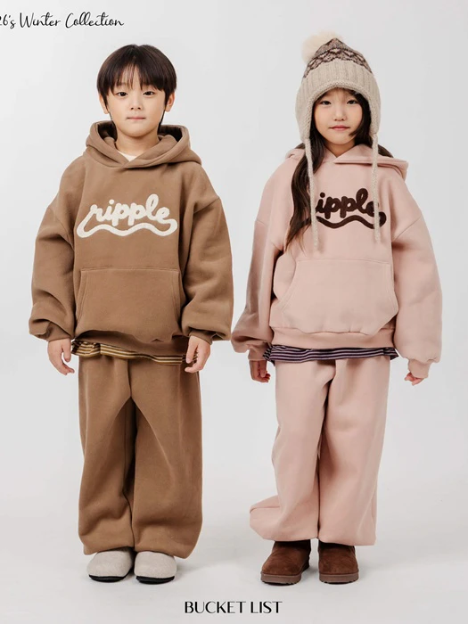 Milky Boucle Hood Tee by Bucket List for Child - catalog view