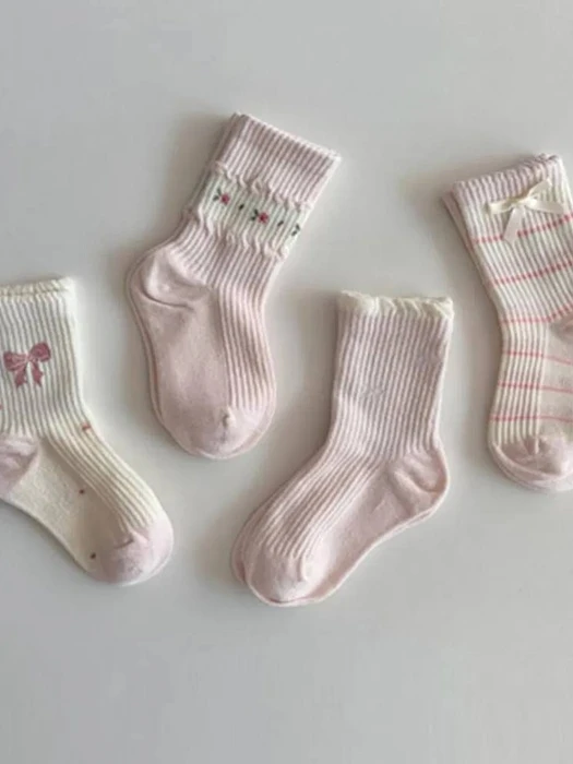 Rosy Ribbon Socks Set Rosy Ribbon Socks Set by Io for Child - catalog view