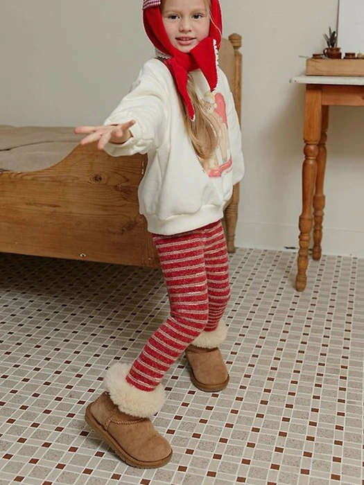 Rudolph Striped Leggings Rudolph Striped Leggings by Melikey for Child - catalog view