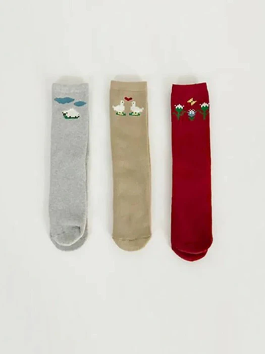 Heart Duck Socks Set Heart Duck Socks Set by V Bunny for Child - catalog view