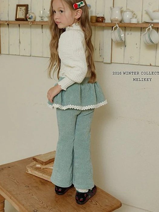 Frill Velour Boots-cut Pants Frill Velour Boots-cut Pants by Melikey for Child - catalog view