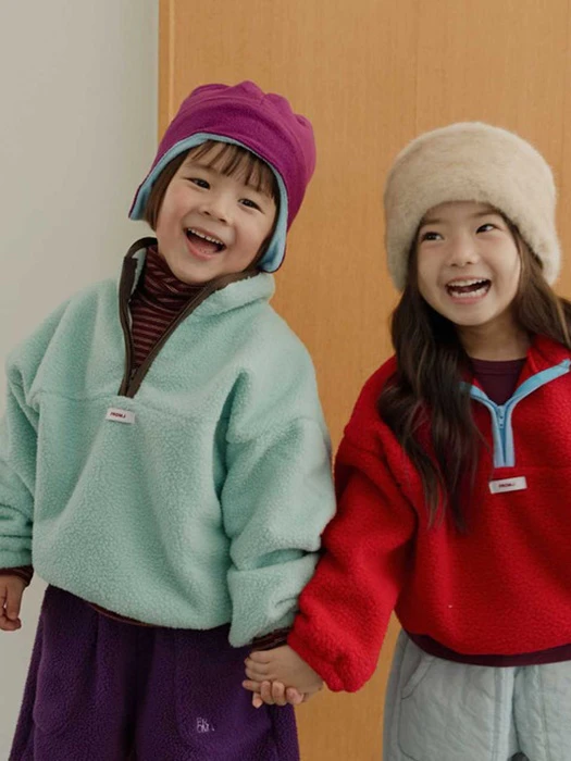Popcorn Half Zip-Up Fleece Popcorn Half Zip-Up Fleece by From I for Child - catalog view