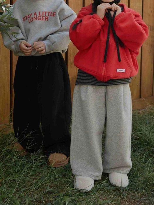 Fleeced Wide Sweatpants Fleeced Wide Sweatpants by From I for Child - catalog view