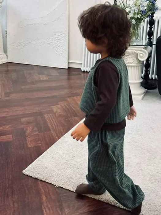 Ddasum Check Jogger Pants Ddasum Check Jogger Pants by Mellow for Baby - catalog view