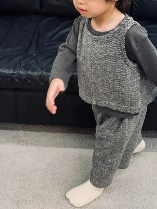Neat Tweed Wide Pants Neat Tweed Wide Pants by Mellow for Baby - catalog view