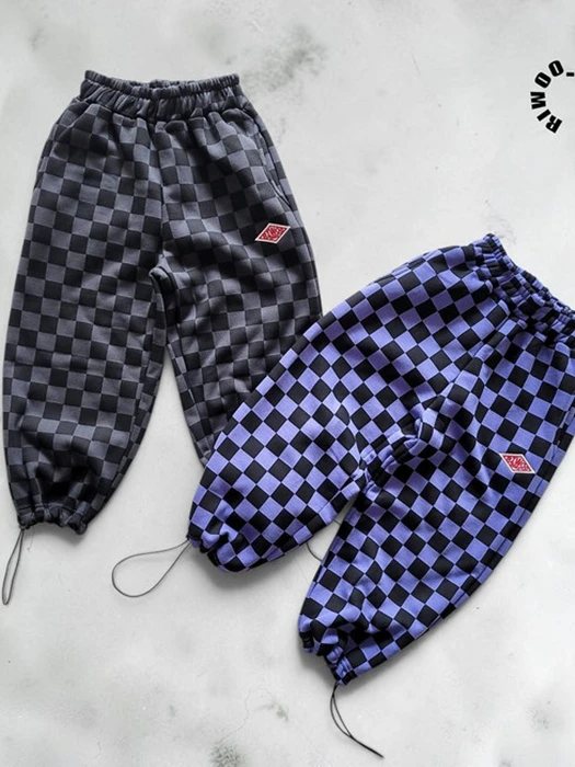 Riwoo Chess Fleece String Pants Riwoo Chess Fleece String Pants by Riwoo Riwoo for Child - catalog view