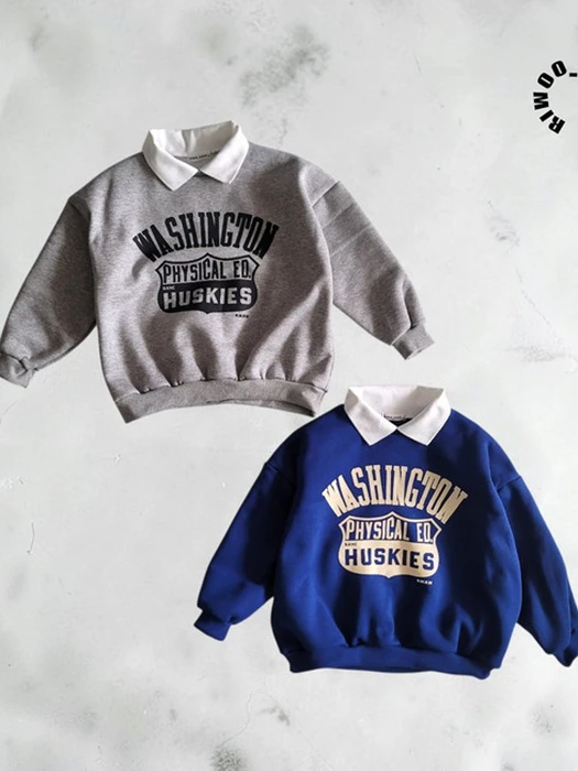 Washington Fleece Collar Sweatshirt Washington Fleece Collar Sweatshirt by Riwoo Riwoo for Child - catalog view