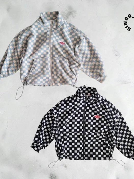 Riwoo Chess Fleece Zip-Up Riwoo Chess Fleece Zip-Up by Riwoo Riwoo for Child - catalog view