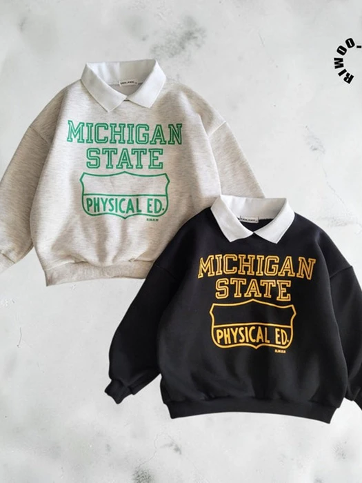 Michigan Fleece Collar Sweatshirt Michigan Fleece Collar Sweatshirt by Riwoo Riwoo for Child - catalog view