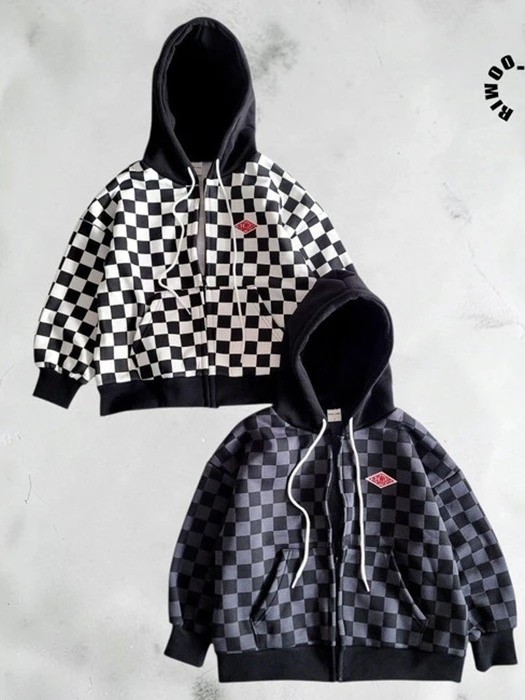 Chess Fleece Hooded Zip-Up Chess Fleece Hooded Zip-Up by Riwoo Riwoo for Child - catalog view