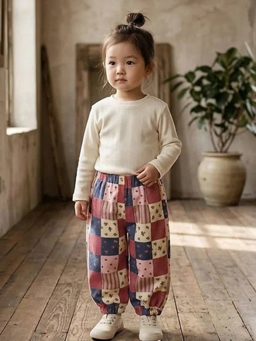Mink Check Pants by Zizibe for Baby - catalog view