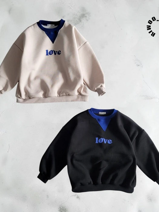 Love Fleece Sweatshirt Love Fleece Sweatshirt by Riwoo Riwoo for Child - catalog view
