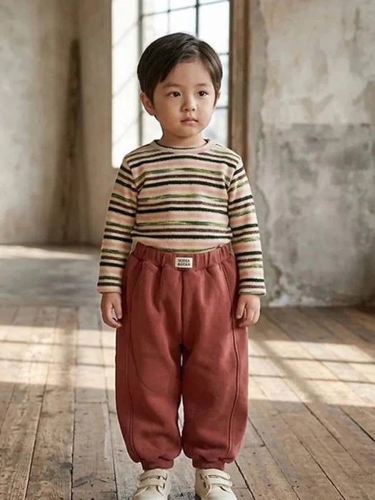 Double Fleeced Jogger Pants by Zizibe for Baby - catalog view