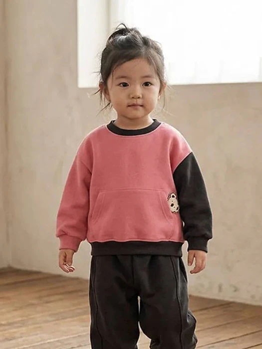 Double Fleeced Koala Colorblock Sweatshirt by Zizibe for Baby - catalog view