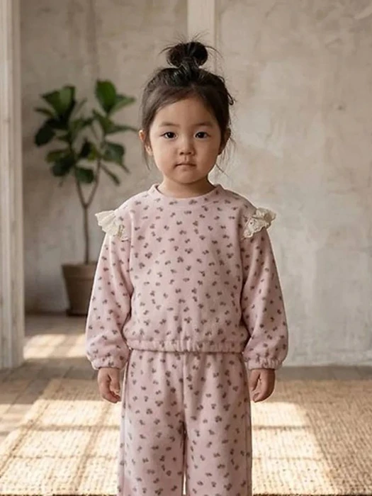 Lace Fleece Tee by Zizibe for Baby - catalog view