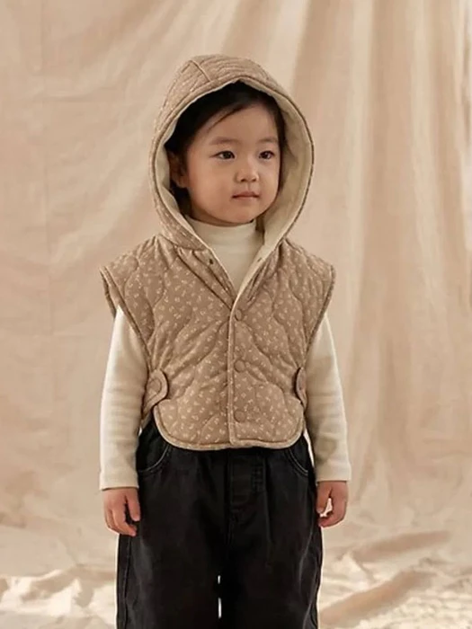 Quilted 4oz Hooded Vest by Zizibe for Baby - catalog view