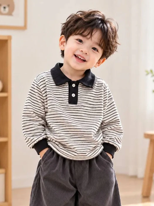 Henley Collar Tee Henley Collar Tee by Stella & K for Child - catalog view