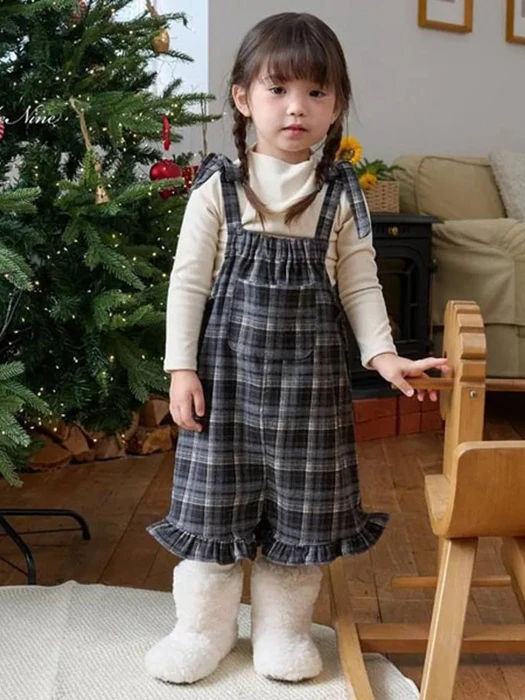Mignon Frill Overall Pants Mignon Frill Overall Pants by Bebe Nine for Baby - catalog view