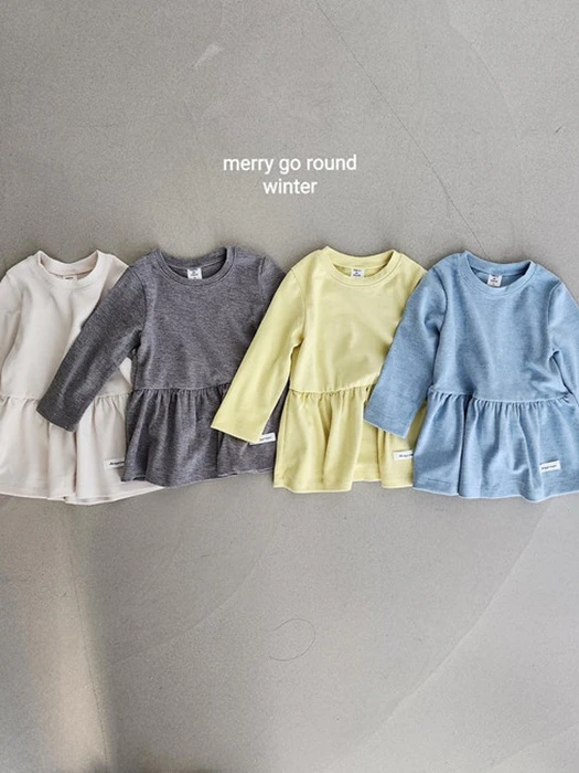Peach Stretch Frill Tee Peach Stretch Frill Tee by Merry Go Round for Child - catalog view