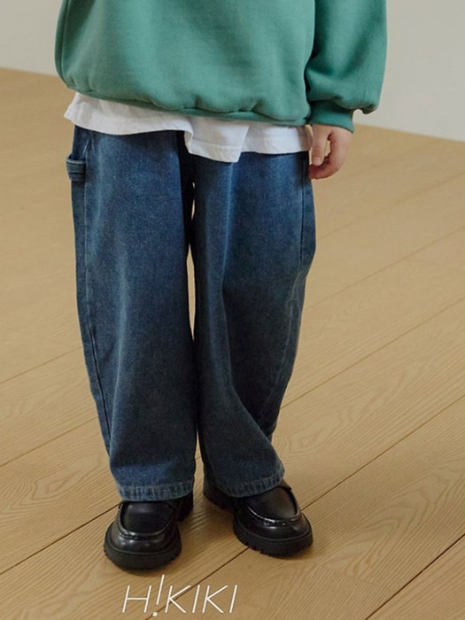 Fleece Curved Denim Pants Fleece Curved Denim Pants by Hikiki for Child - catalog view