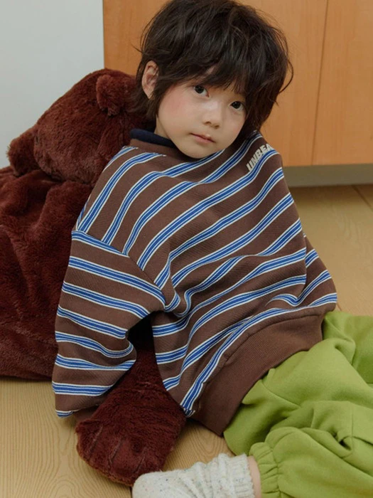 Unbeat Striped Sweatshirt Unbeat Striped Sweatshirt by Hikiki for Child - catalog view