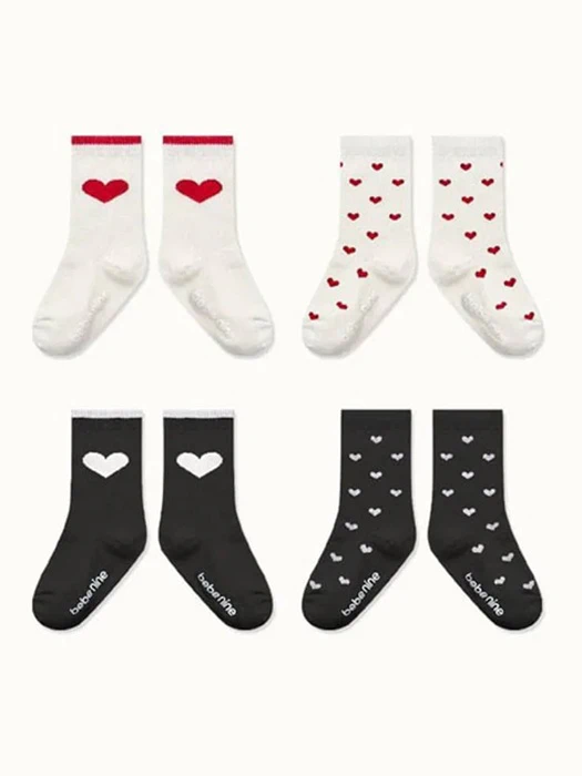 Nine Heart Knee Socks Set Nine Heart Knee Socks Set by Bebe Nine for Baby - catalog view