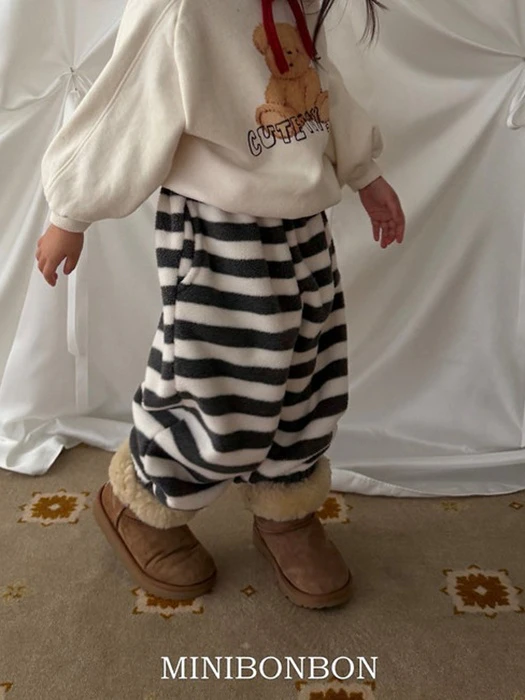 Melan Striped Jogger Pants Melan Striped Jogger Pants by Mini Bongbong for Child - catalog view