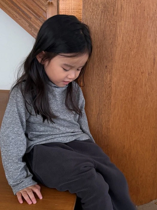 Ribbed Half Turtleneck Tee Ribbed Half Turtleneck Tee by Mini Bongbong for Child - catalog view