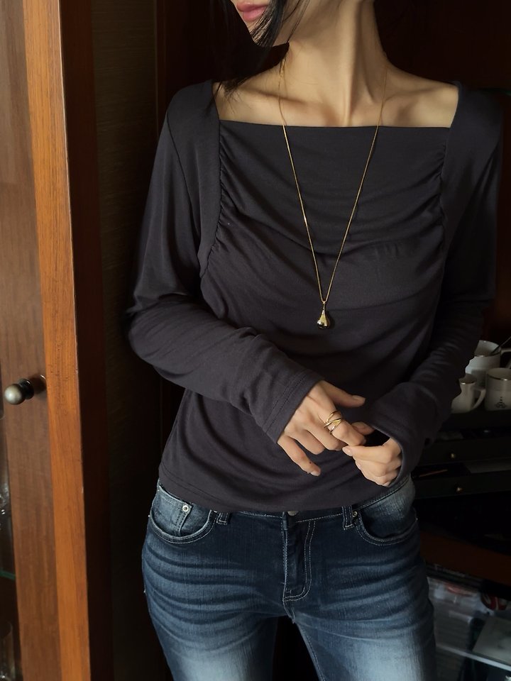 Bolero Shirring Tee by Afarrier for Women - view 1