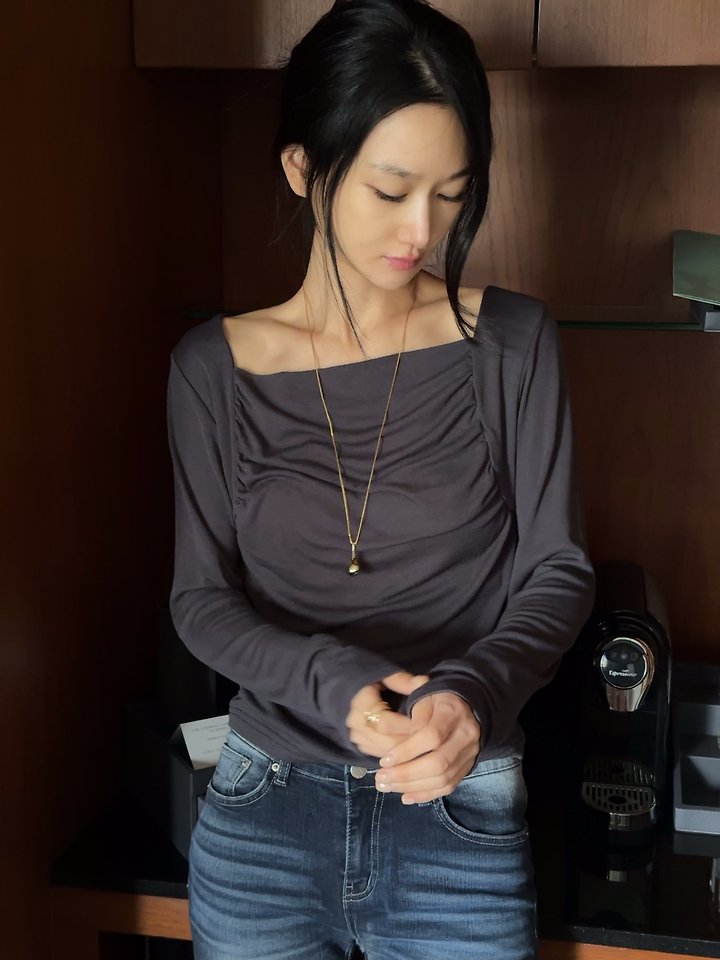 Bolero Shirring Tee by Afarrier for Women - view 6