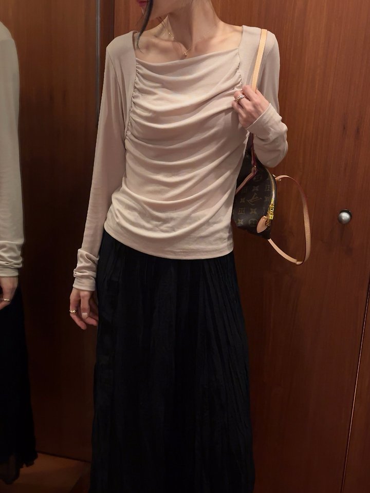 Bolero Shirring Tee by Afarrier for Women - view 10