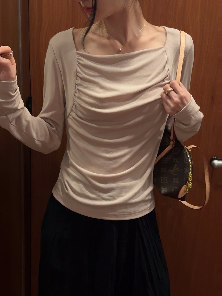 Bolero Shirring Tee by Afarrier for Women - view 11