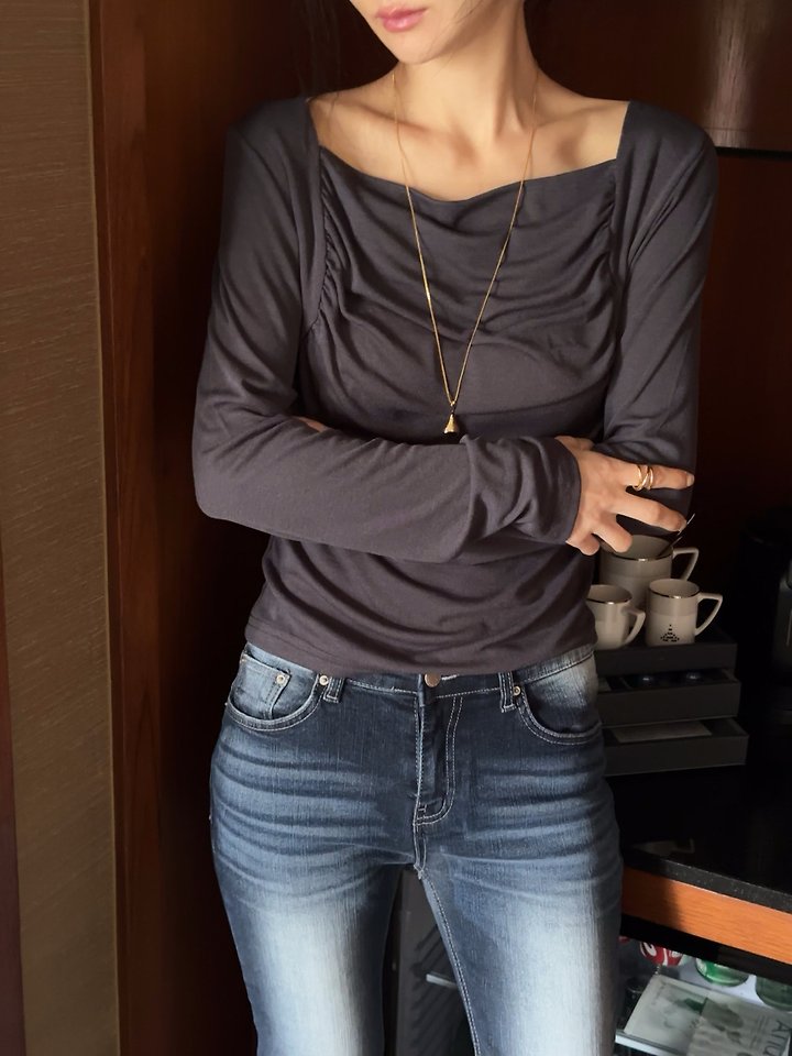 Bolero Shirring Tee by Afarrier for Women - view 4