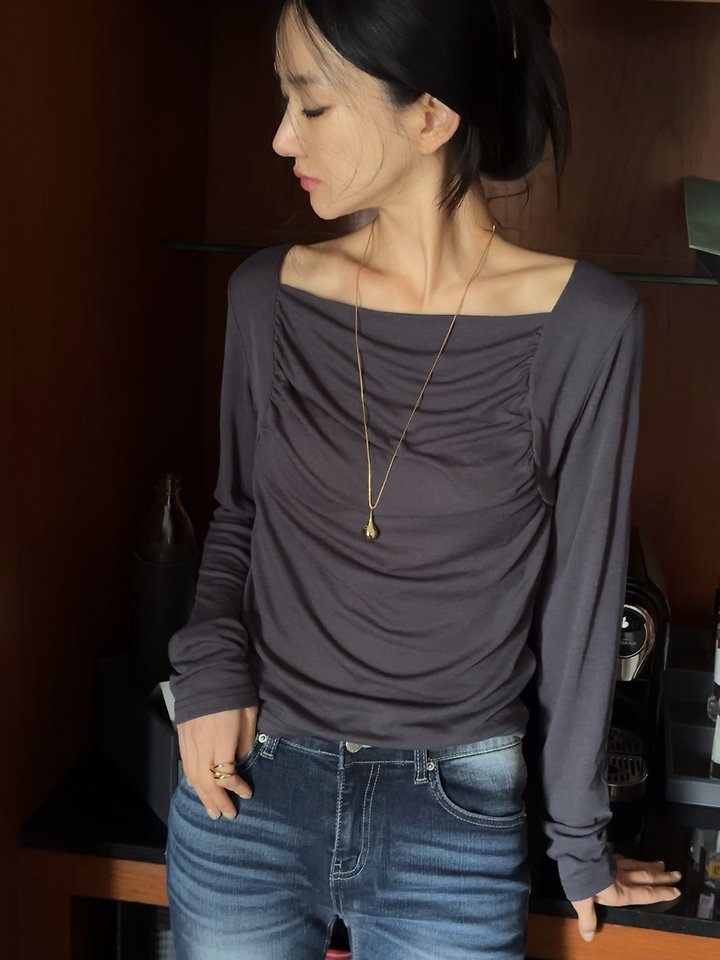 Bolero Shirring Tee by Afarrier for Women - view 5