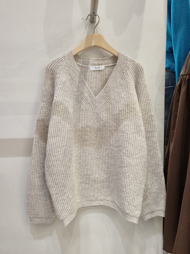 Raglan Wool V-Neck Knit by Allu for Women - view 3