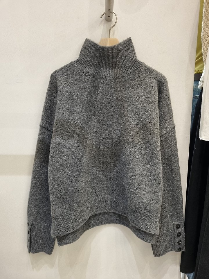 Button Turtleneck Knit by Allu for Women - view 3