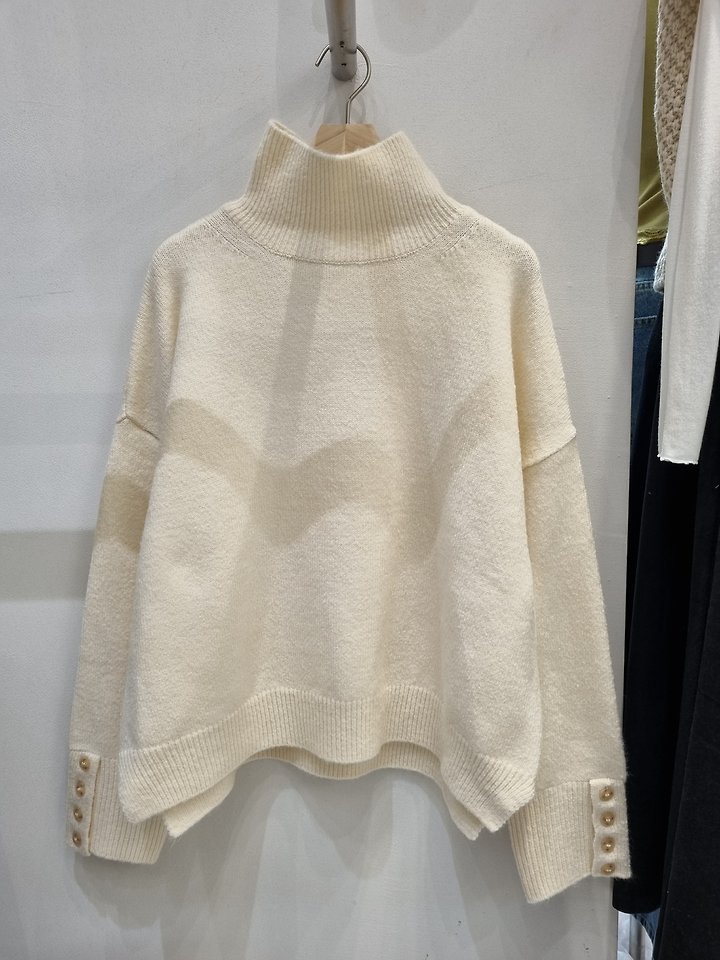 Button Turtleneck Knit by Allu for Women - view 4