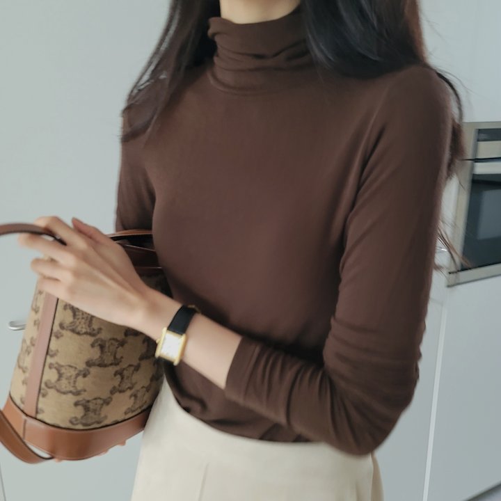 Wool Turtleneck Tee by Allu for Women - view 6