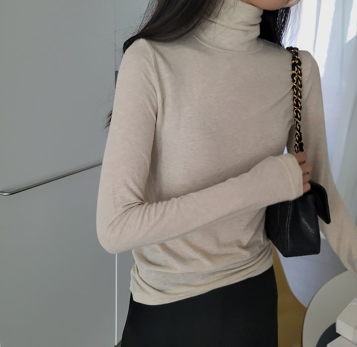 Wool Turtleneck Tee by Allu for Women - view 4