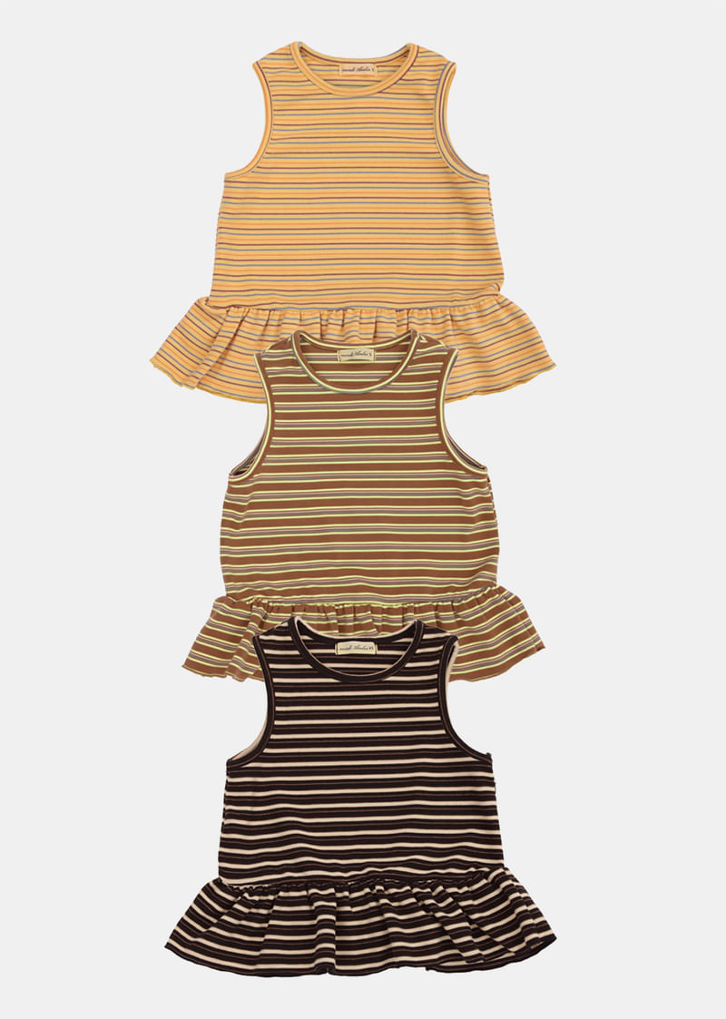 Woolly Sleeveless Frill Tee by Amber for Child - view 1