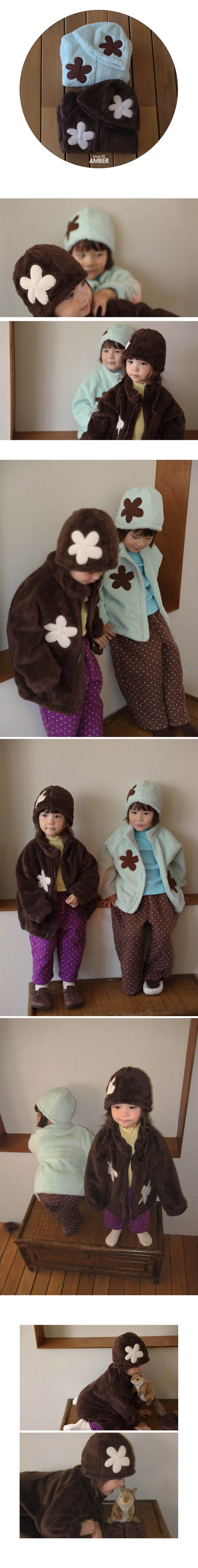 Fleur Fleece Beanie by Amber for Child - view 2