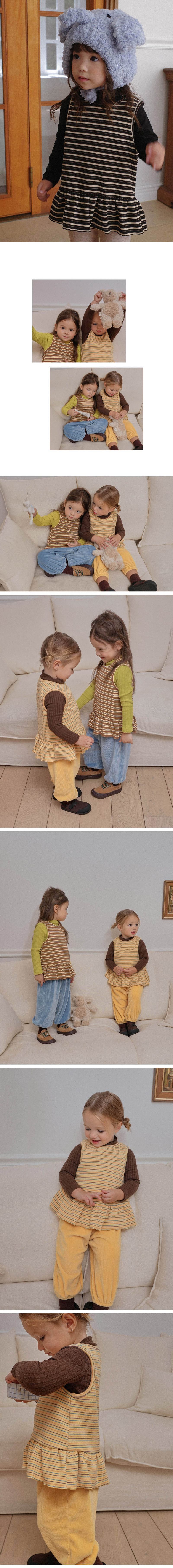 Woolly Sleeveless Frill Tee by Amber for Child - view 3