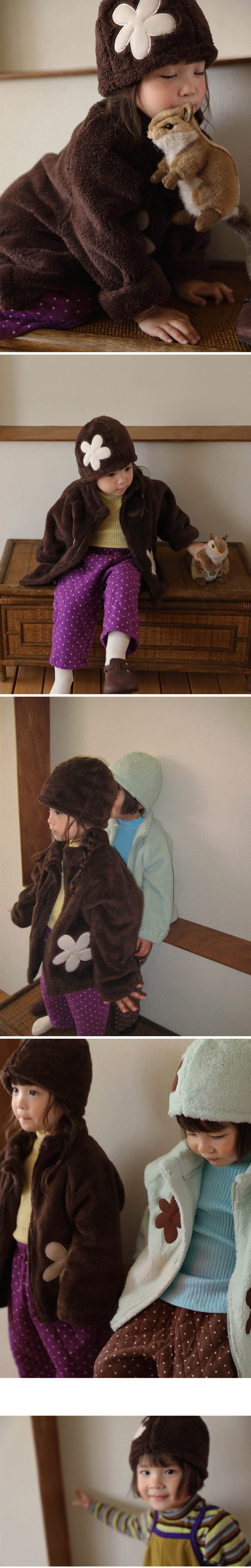 Fleur Fleece Beanie by Amber for Child - view 3