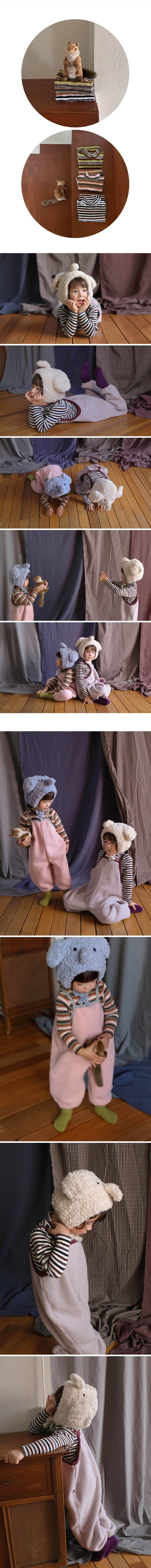 Bow Stripe Turtleneck Tee by Amber for Child - view 3
