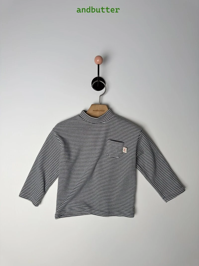 Mini Pocket Mock Neck Tee by Andbutter for Child - view 9