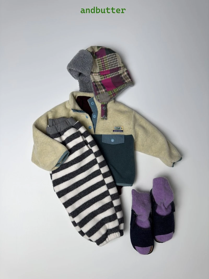 Camp Color Block Fleece Anorak by Andbutter for Child - view 11